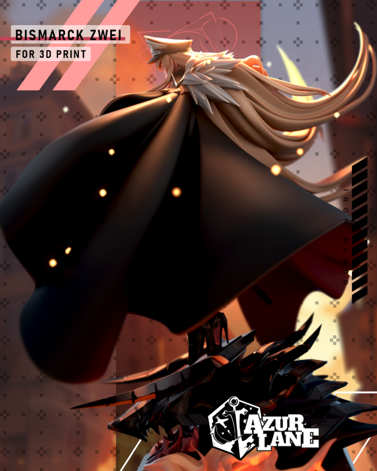 Bismarck Zwei + Bunny - Azur Lane - STL Files