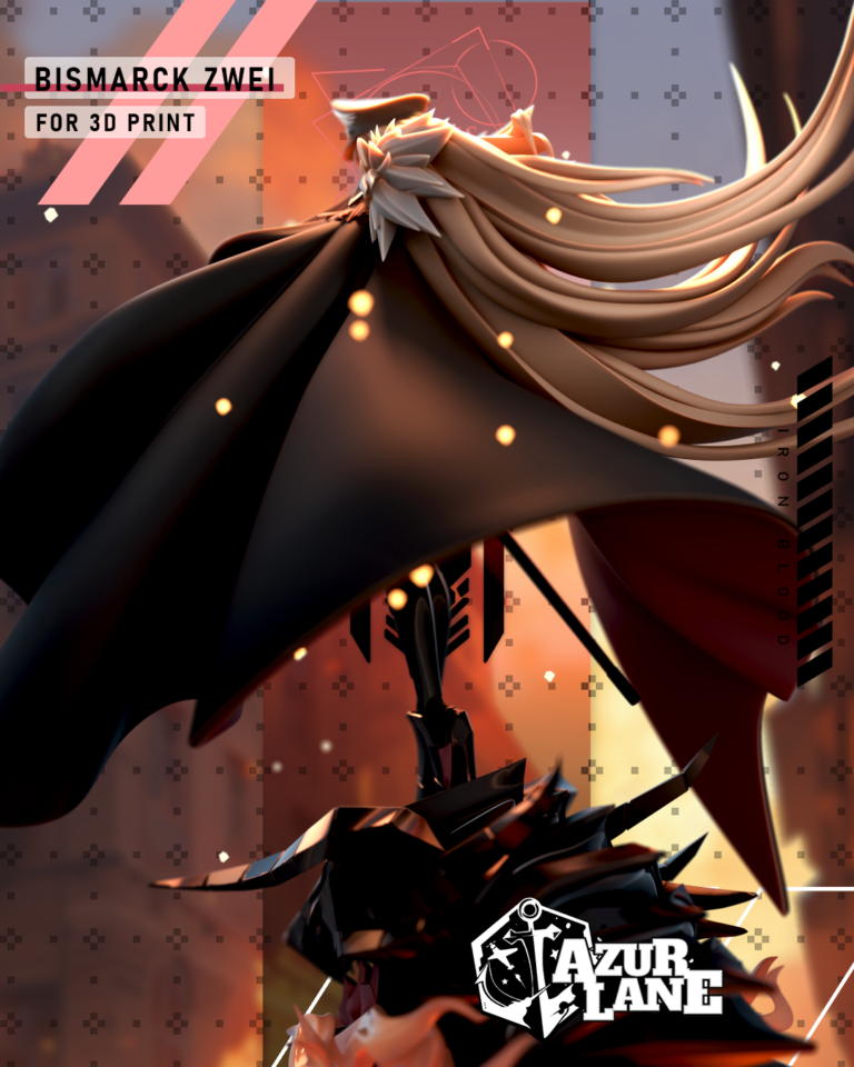 Bismarck Zwei + Bunny - Azur Lane - STL Files