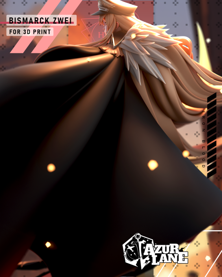 Bismarck Zwei + Bunny - Azur Lane - STL Files