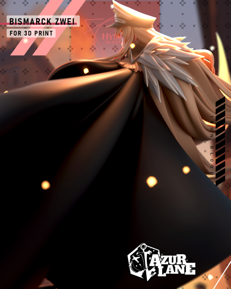 Bismarck Zwei + Bunny - Azur Lane - STL Files