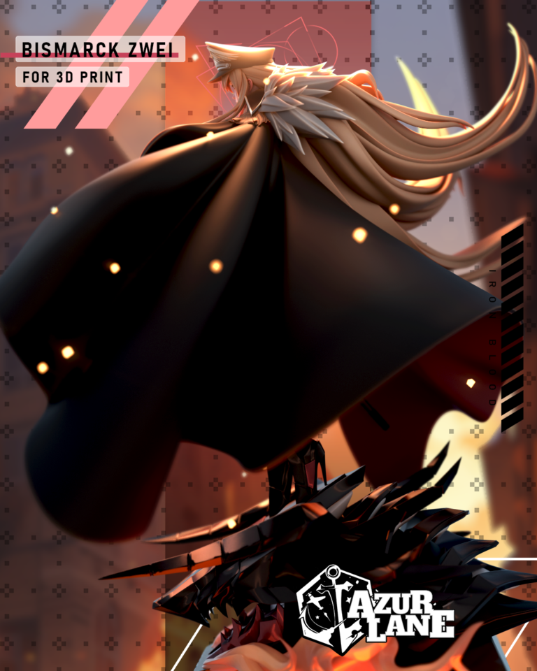 Bismarck Zwei + Bunny - Azur Lane - STL Files