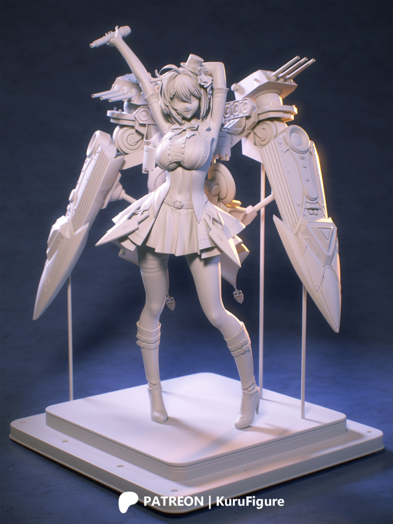 Baltimore - Azur Lane - STL Files - STL Forge