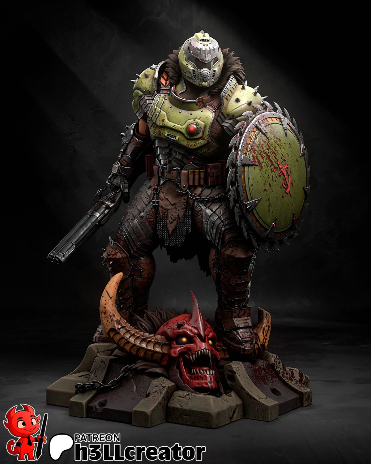 Doom Guy de cerca