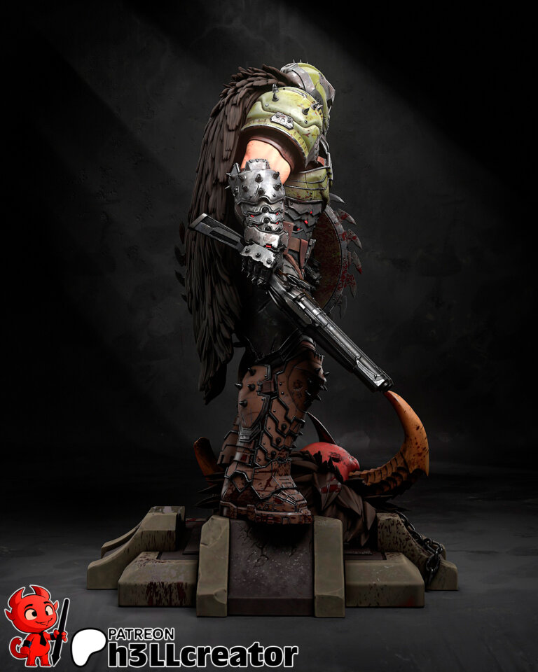 Doomguy + Busto - Doom - STL Files - STL Forge