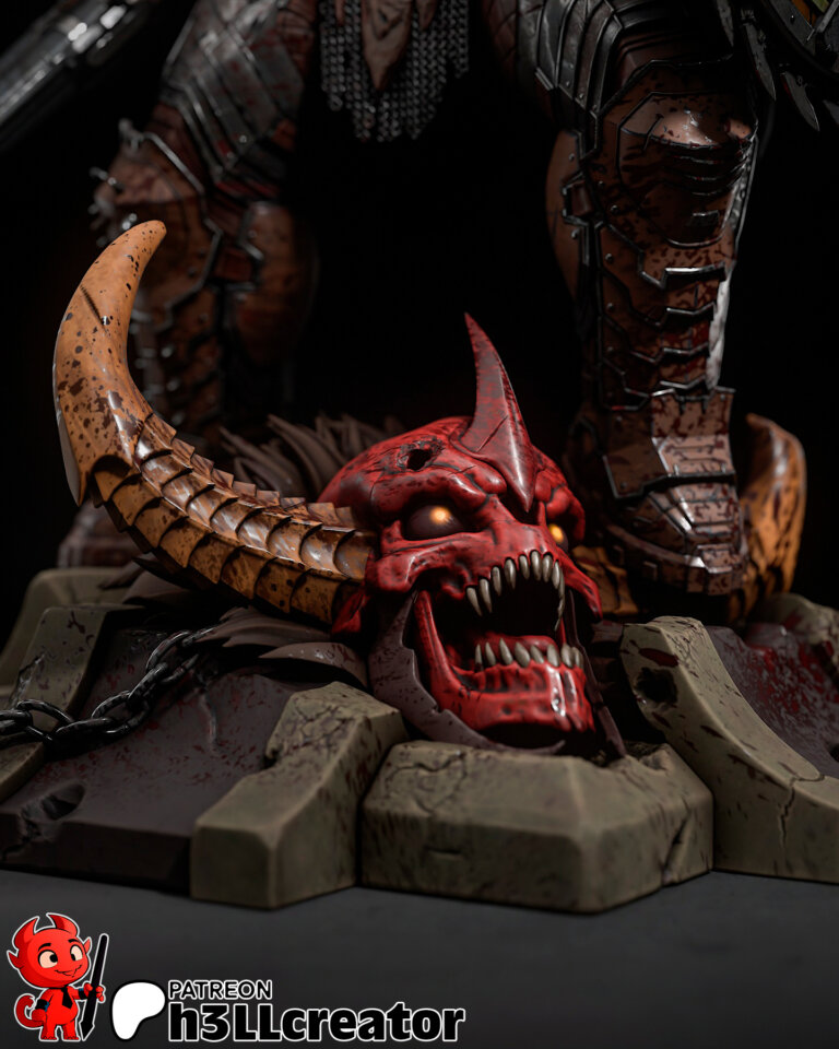 Doomguy + Busto - Doom - STL Files - STL Forge