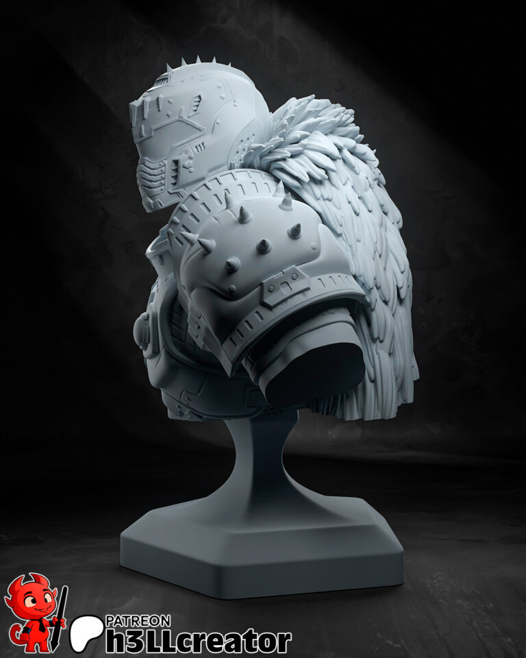 Doomguy + Busto - Doom - STL Files - STL Forge
