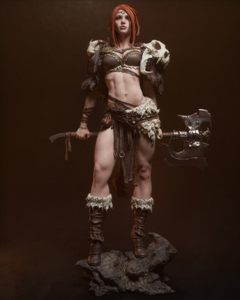 Reina de los Bárbaros - Fantasy - STL Files