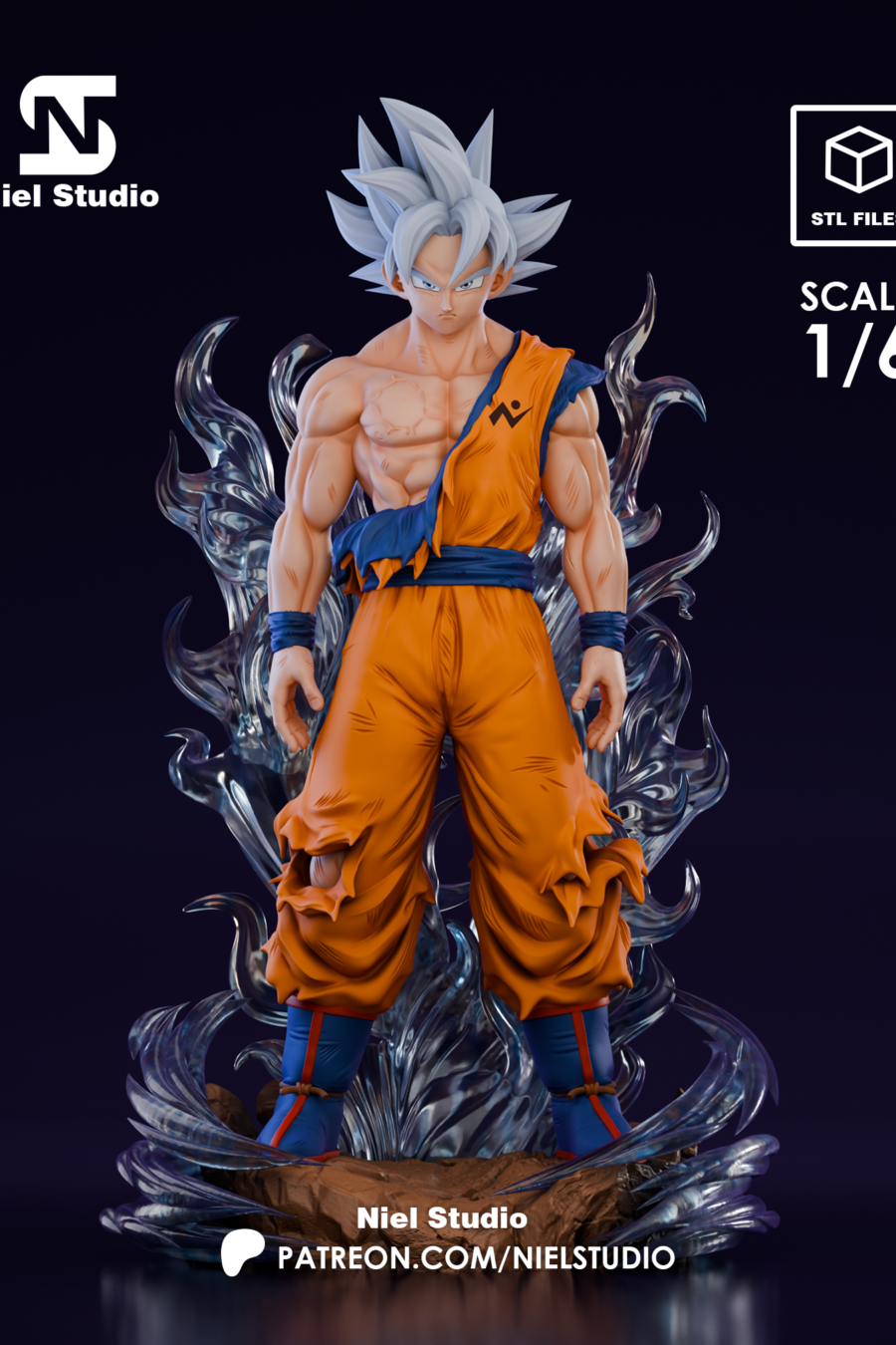 Goku ultra instinto cuerpo completo