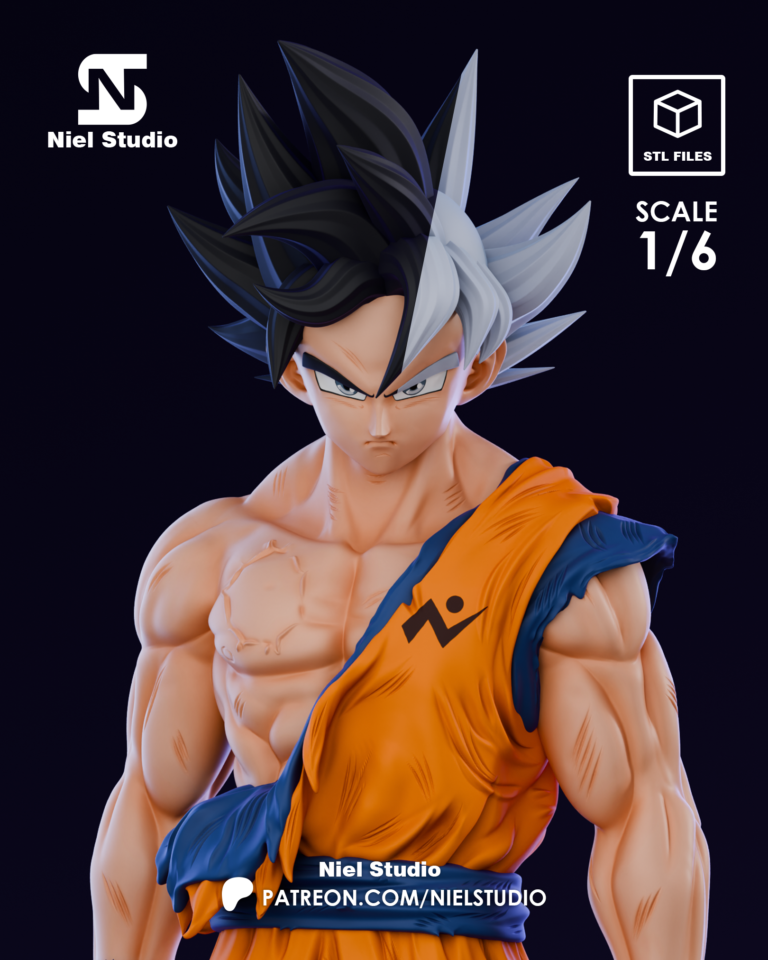 Goku Ultra Instinto - Dragon Ball - STL Files - STL Forge