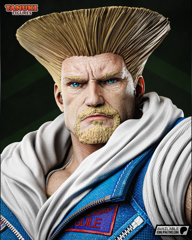 Guile 2 + Busto - Street Fighter - STL Files