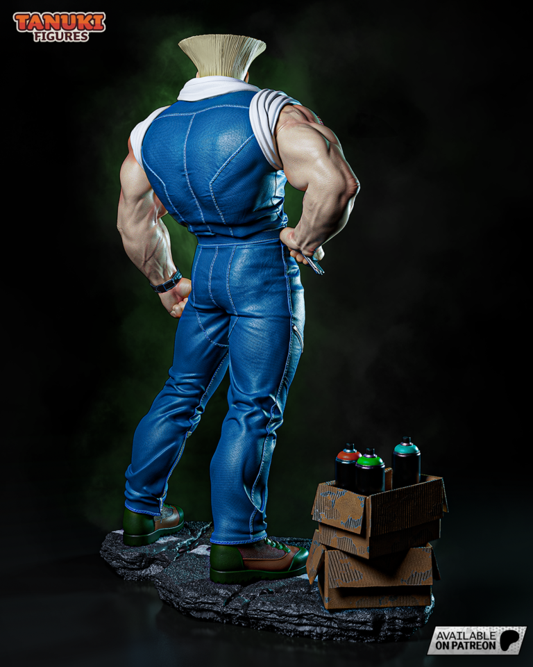 Guile 2 + Busto - Street Fighter - STL Files