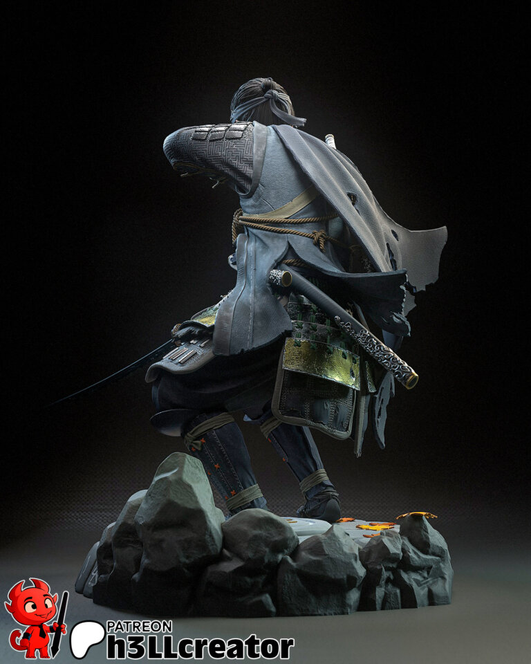 Jin Sakai 2 + Busto - Ghost of Tsushima - STL Files