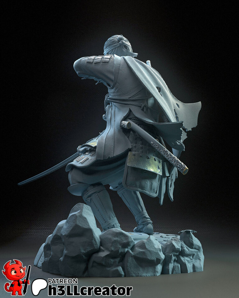Jin Sakai 2 + Busto - Ghost of Tsushima - STL Files