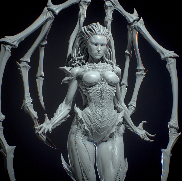 Kerrigan, Queen of Blades - StarCraft - STL Files