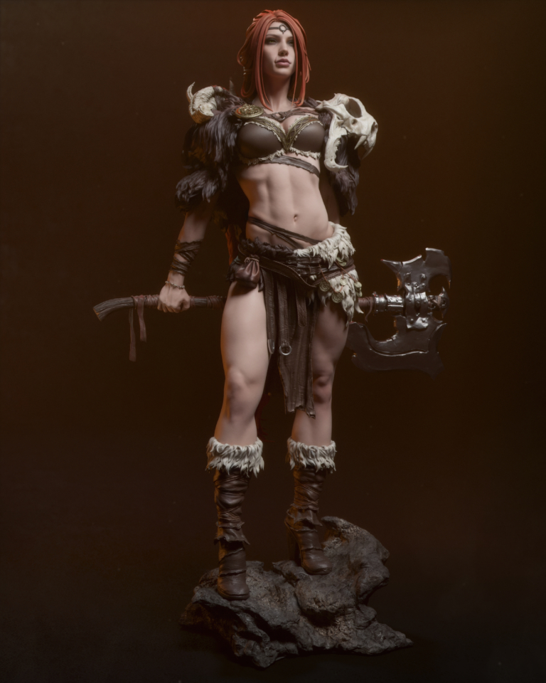 Reina de los Bárbaros - Fantasy - STL Files