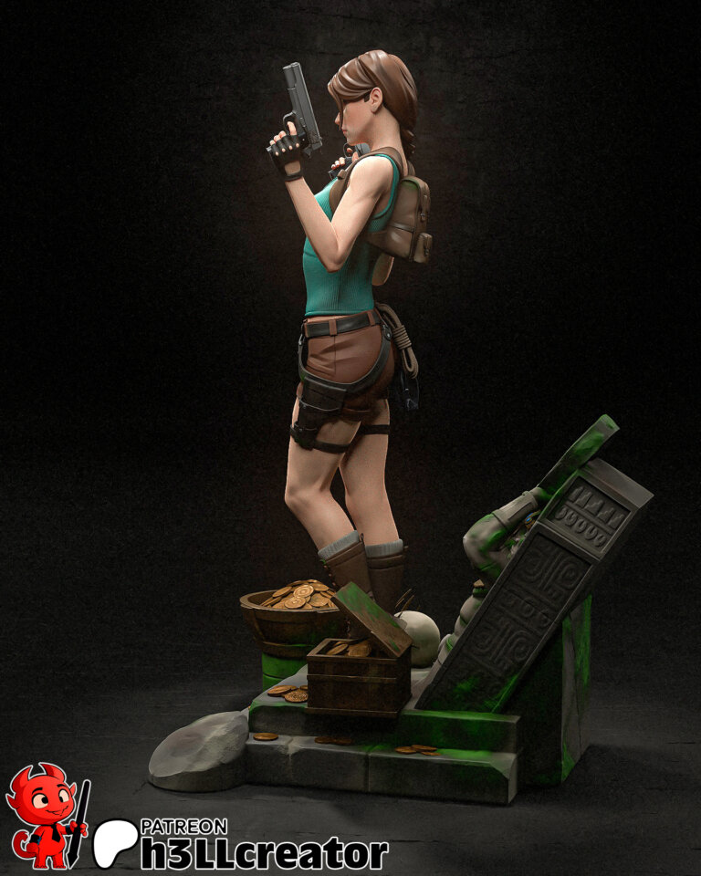 Lara Croft 2 + Bust - Tomb Raider - STL Files - STL Forge