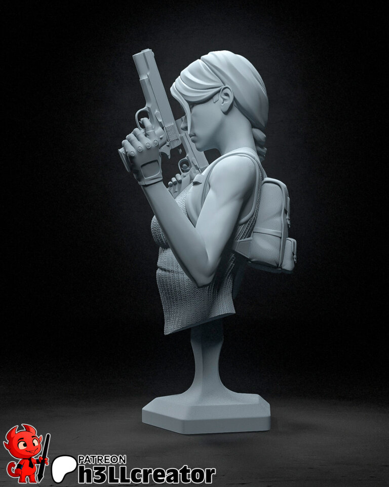 Lara Croft 2 + Bust - Tomb Raider - STL Files - STL Forge