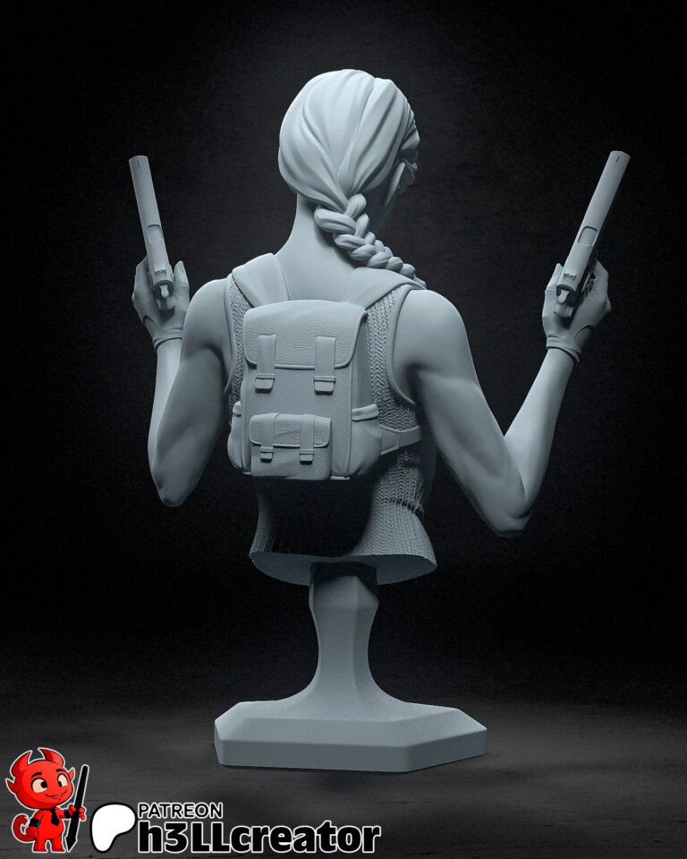Lara Croft 2 + Bust - Tomb Raider - STL Files - STL Forge