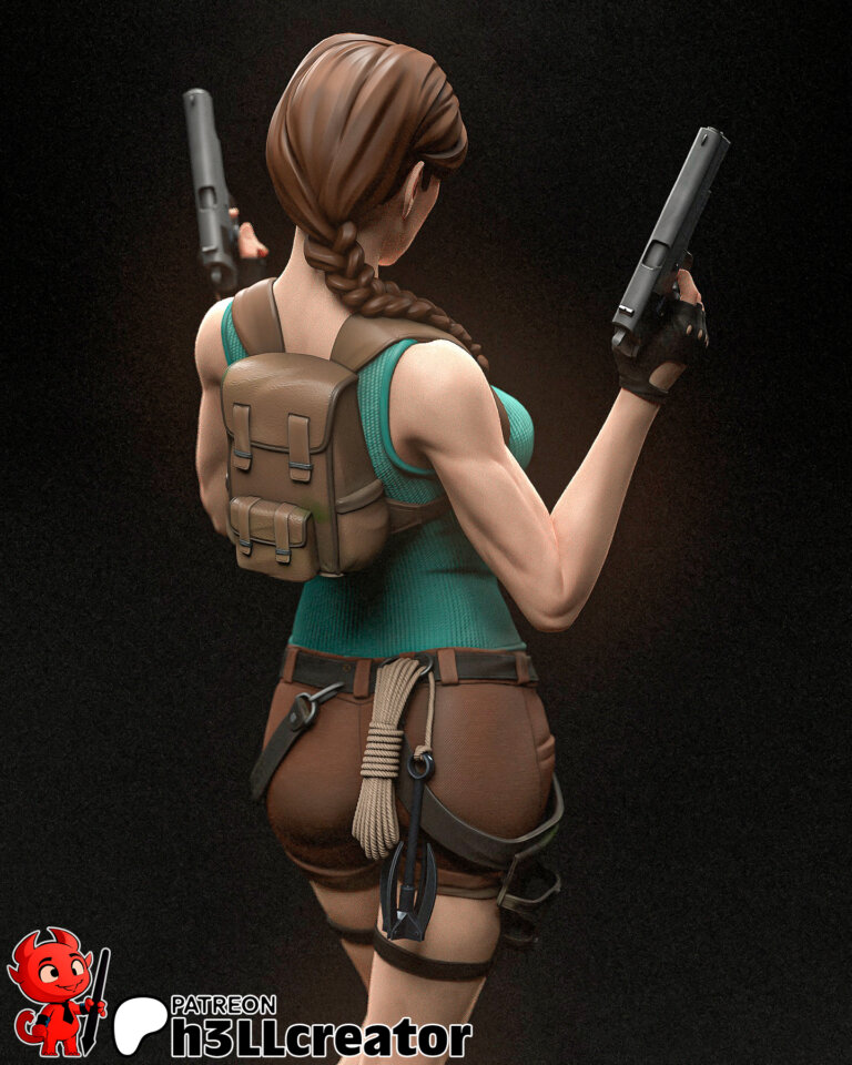 Lara Croft 2 + Bust - Tomb Raider - STL Files - STL Forge