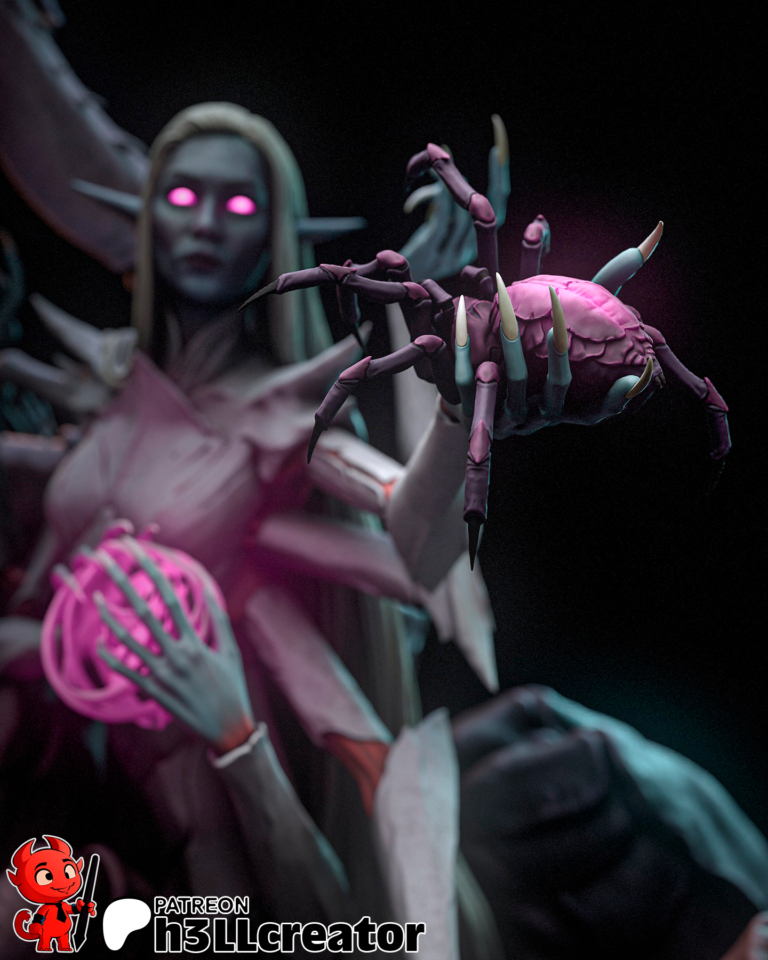 Lolth + Busto - Dungeon & Dragons - STL Files