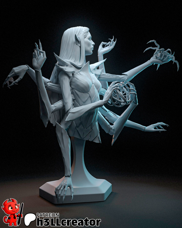 Lolth + Busto - Dungeon & Dragons - STL Files