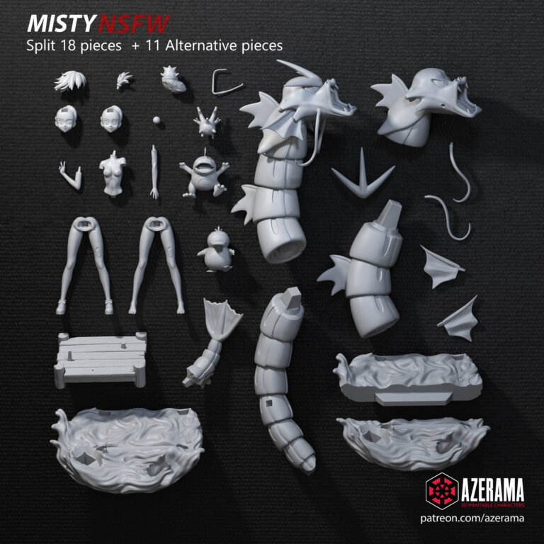 Misty Diorama + NSFW - Pokémon - STL Files