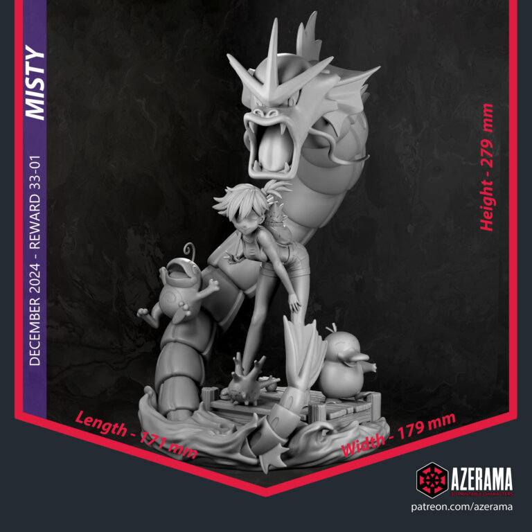 Misty Diorama + NSFW - Pokémon - STL Files