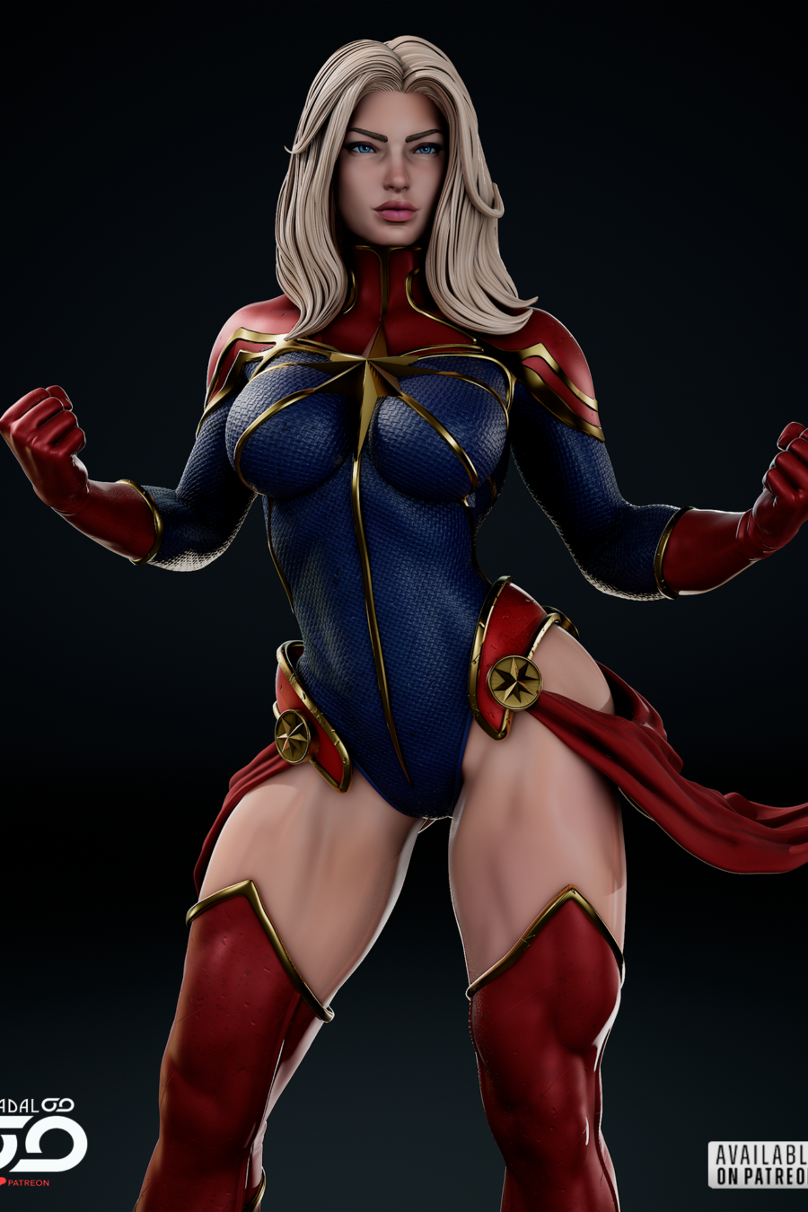 Captain Marvel de cerca