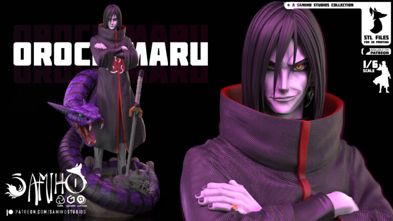 Orochimaru - Naruto - STL Files - STL Forge