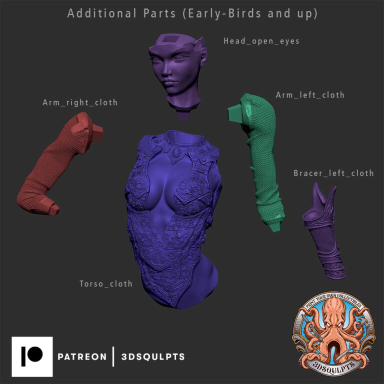 Persephone 2 + Extras - Fantasy - STL Files - STL Forge