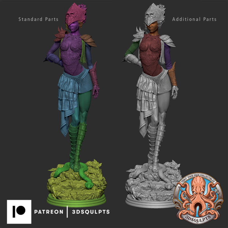 Persephone 2 + Extras - Fantasy - STL Files - STL Forge