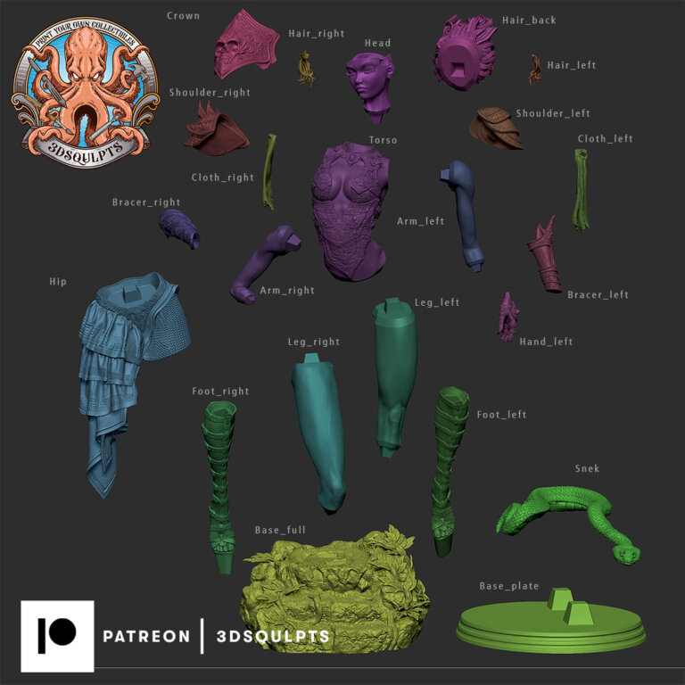 Persephone 2 + Extras - Fantasy - STL Files - STL Forge