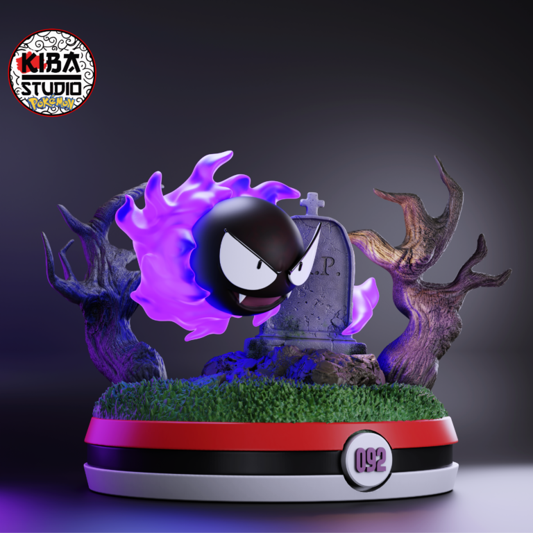 Gastly - Pokémon - STL Files - STL Forge