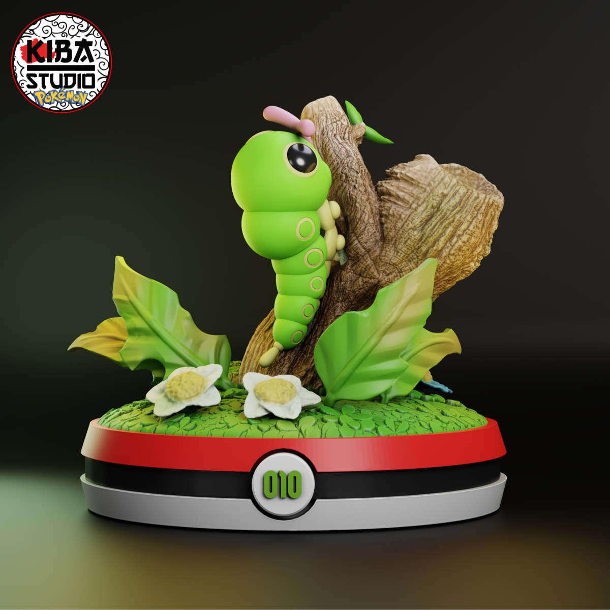 Caterpie en diorama