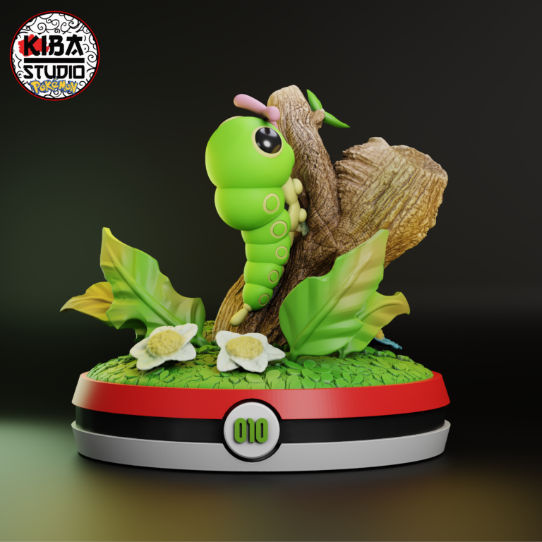 Caterpie en diorama