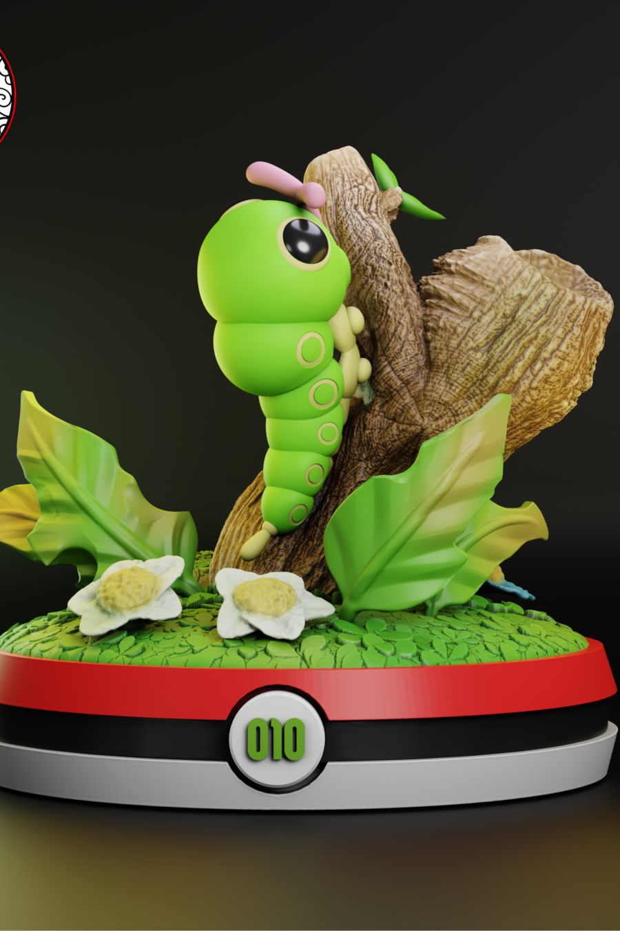 Caterpie en diorama