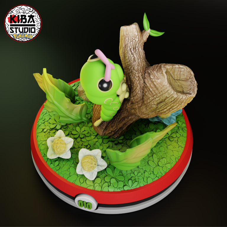 Caterpie - Pokémon - STL Files - STL Forge