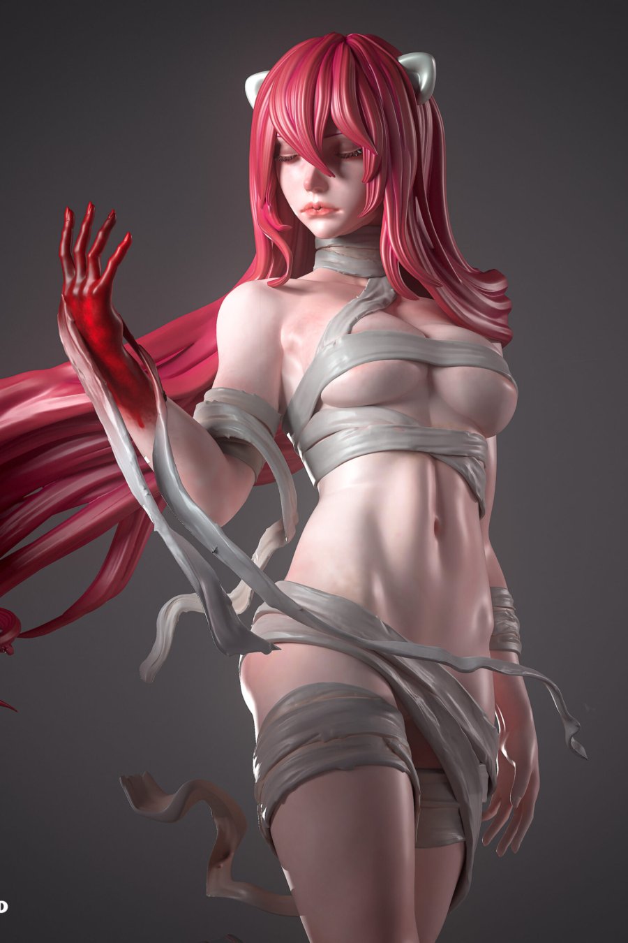 Lucy cuerpo a la mitad