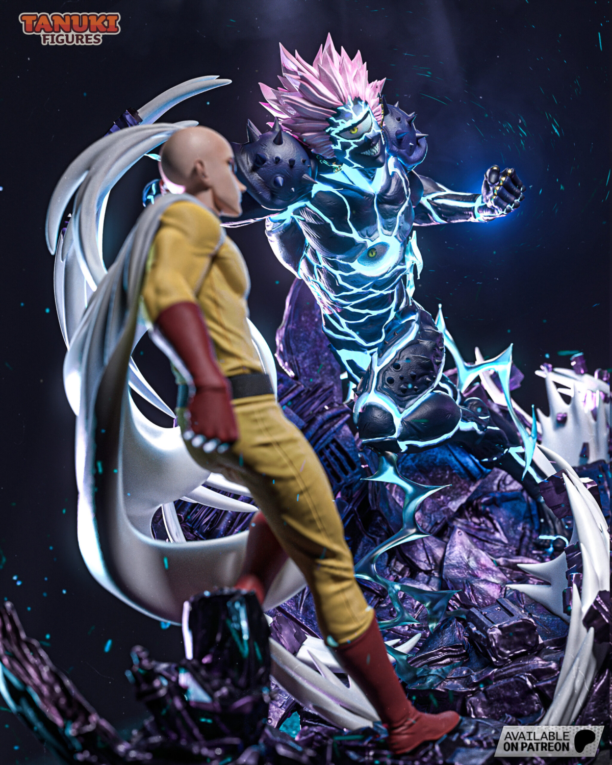 Saitama vs Boros cuerpo completo