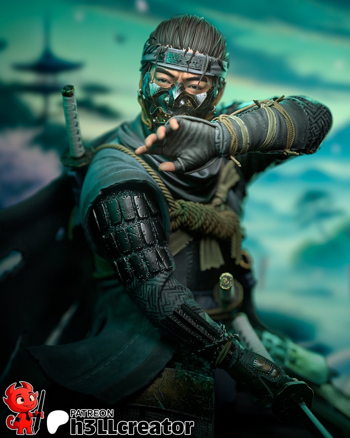 Jin Sakai de cerca