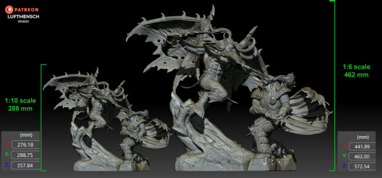 Illidan vs Arthas - Warcraft - STL Files - STL Forge
