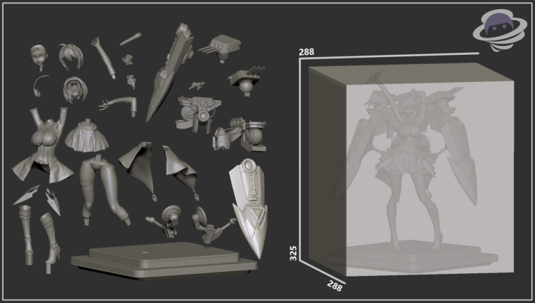 Baltimore - Azur Lane - STL Files - STL Forge