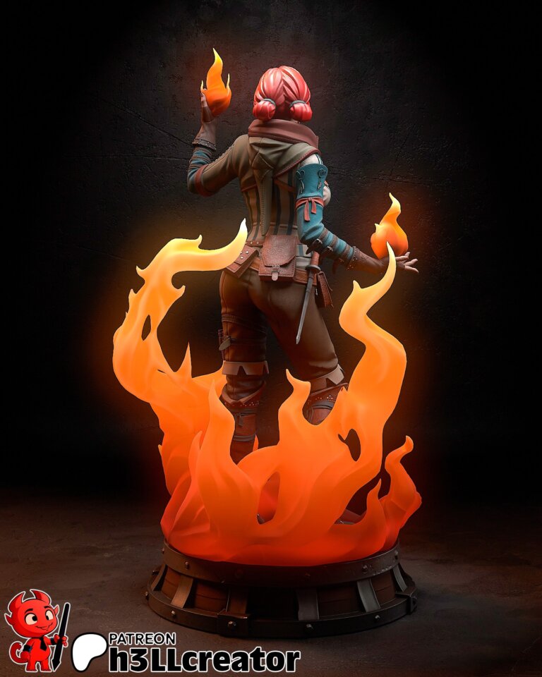 Triss Merigold + Busto - The Witcher - STL Files - STL Forge