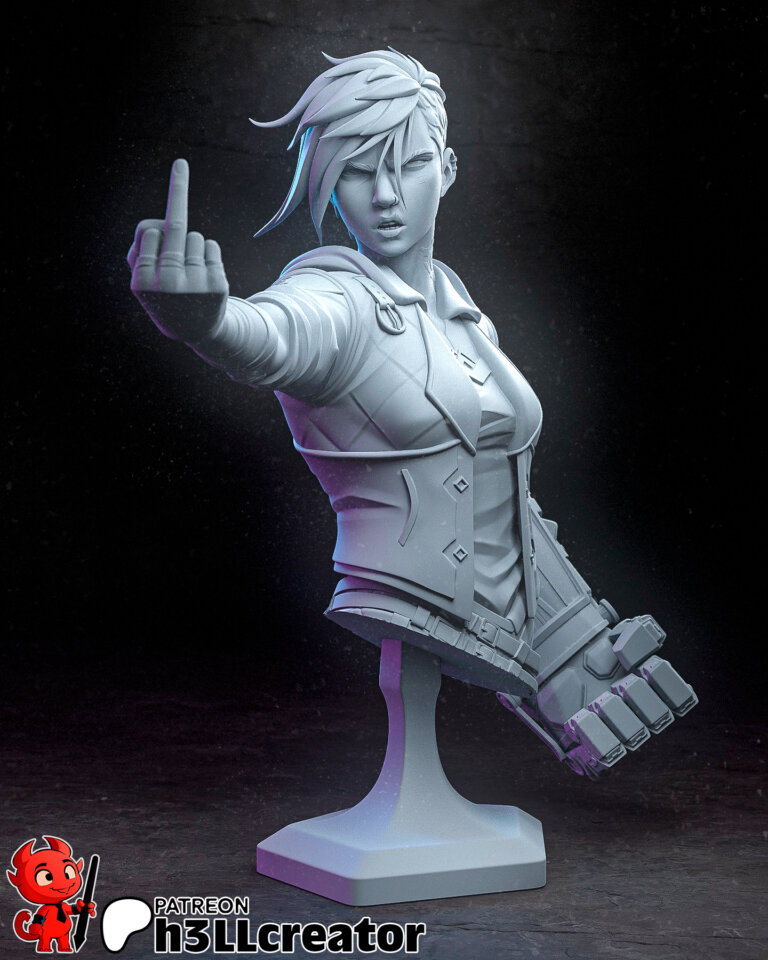 Vi 3 + Busto - League of Legends - STL Files - STL Forge