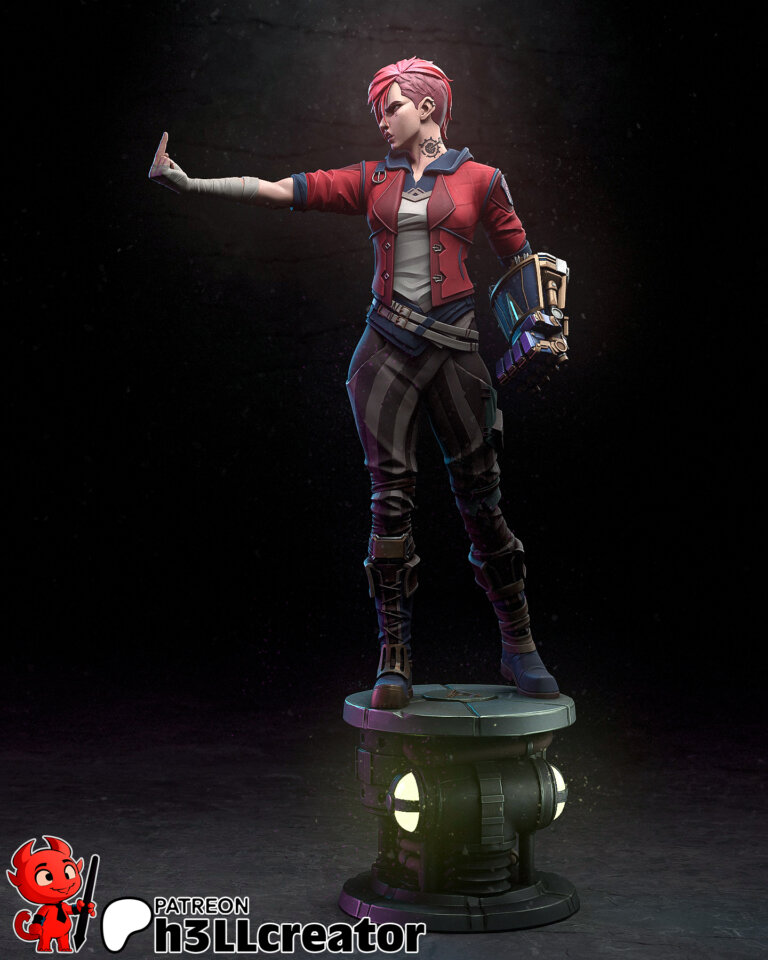 Vi 3 + Busto - League of Legends - STL Files - STL Forge