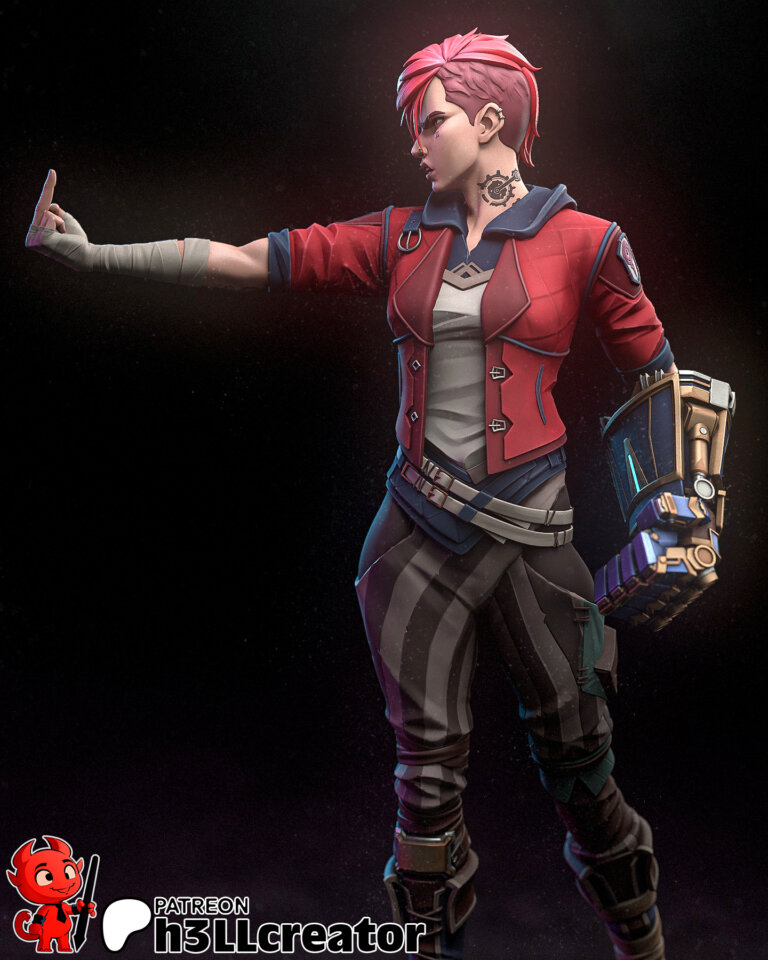 Vi 3 + Busto - League of Legends - STL Files - STL Forge