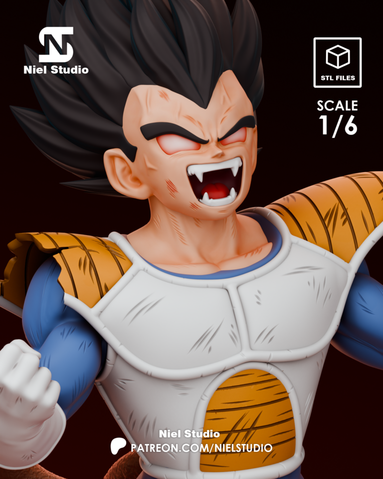 Vegeta - Dragon Ball - STL Files - STL Forge