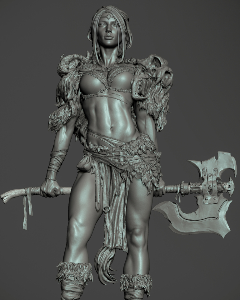 Reina de los Bárbaros - Fantasy - STL Files