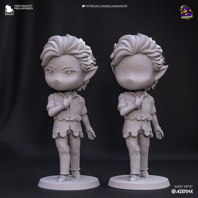 Astarion + Bust + Chibi - Baldur's Gate - STL Files