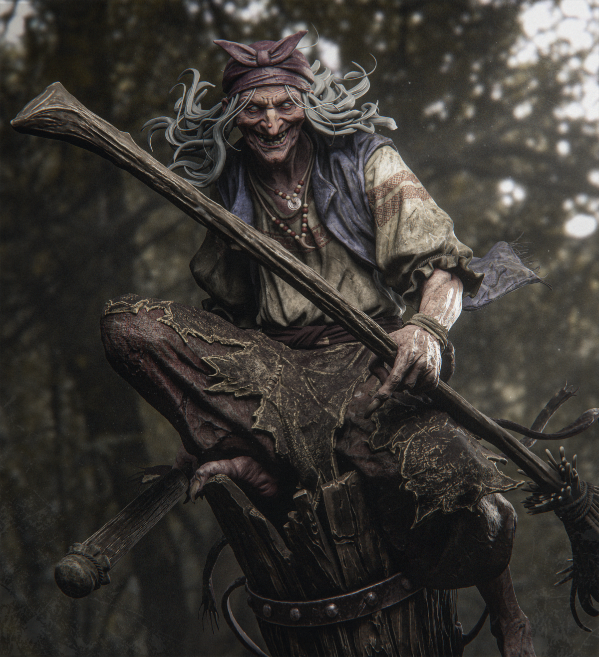 Baba Yaga cuerpo completo